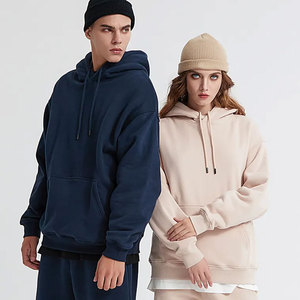 Haute qualité 500gsm poids lourd pull à capuche français Terry sweats à capuche goutte épaule pas de cordes lourd surdimensionné hommes sweats à capuche - Product Image 2