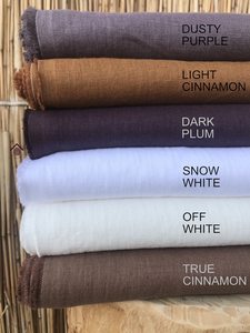 Venta al por mayor 115 ''/292cm tela de lino orgánico 100% tejido listo para vestidos de niñas decoración almohadas ropa de cama cojines sofá-liso - Product Image 5