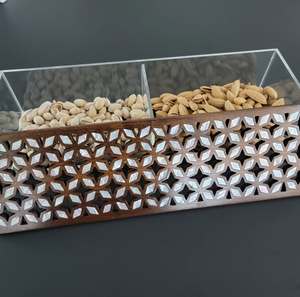 Luxury Treat Box Acrylic Candy Container with Lid for Ramadan & Gifting Storage Boxes & <b>Bins</b> Arabic Decorative - Product Image 5