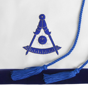 ผ้ากันเปื้อนพิธีกรรมเมสันสุดหรู พร้อมงานปักประณีต สายสะพายและปลอกคอสั่งทำพิเศษ งานฝีมือคุณภาพสูง ผู้จัดจำหน่ายขายส่ง - Product Image 3