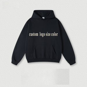 Venta al por mayor de lujo personalizado peso pesado hombres Sudadera con capucha de gran tamaño Fabricación de algodón pesado francés Terry Sudadera con capucha sin cuerda - Product Image 6