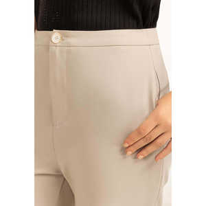 Pantalon à coupe ajustée WM-TRC-WS25-007 B avec décoration boutonnée - Product Image 1