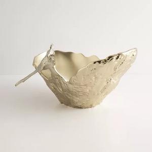 Bol élégant oiseau pour ustensiles de cuisine décor de table à manger Dates Fruits secs servir maison hôtel accent Design bols texturés finis - Product Image 2