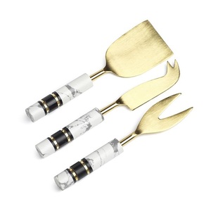 Cuchillo de queso de acero inoxidable de último diseño en relieve, Juego de 3 piezas con recubrimiento en polvo blanco para el hogar a un precio asequible - Product Image 2