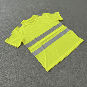 T-shirt de sécurité réfléchissant haute visibilité pour la construction, l'aménagement paysager, les travaux routiers et les ouvriers des services publics - Product Image 3