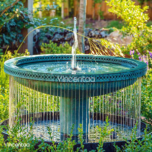 Vincentaa <span class=keywords><strong>La</strong></span> place de jardin extérieure décorée d'une fontaine cascade en bronze peut être personnalisée - Product Image 1