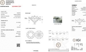 Diamant rond brillant 2.01 carat taille J couleur SI1 & SI2 clarté diamants en vrac véritable IGI certifié naturel lâche blanc Solitaire - Product Image 2