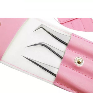 Pince à épiler à extension de cils à pointe pointue Pince à cils incurvée en acier inoxydable pour soins personnels et cils volumineux - Product Image 3