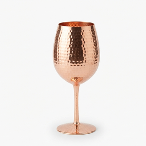 Verre à vin vintage en cuivre, à pied rond en métal, pour bar, mariage, fête, cocktail, verre à vin rouge - Product Image 3