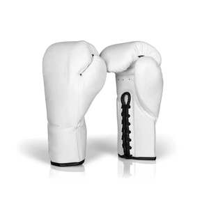 Vente directe d'usine, gants de boxe en cuir respirant à lacets, de haute qualité, couleur personnalisée, design professionnel pour adultes, logo personnalisé - Product Image 5