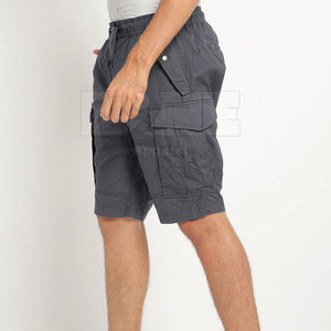 2025 Latest Design 100% Cotton Casual Solid Pattern Mid Waist Quick Dry Men's Cargo Shorts Lightweight Wholesale - Product Image 6