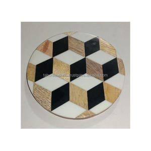 Dessous de verre en bois de manguier pour cuisine et table Nouveau design fantaisie Sous-verres en bois de meilleure qualité Décoration de la maison à utiliser - Product Image 5