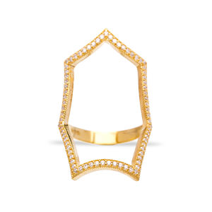 Anillo de Plata de Ley 925 Hecho a Mano en Turquía con Racimo de Circonitas Transparentes en Forma de Corazón, Joyería Clásica para Bodas y Fiestas - Product Image 2