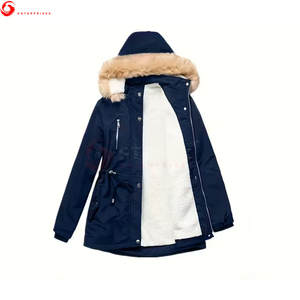 Nouvelle arrivée, parka d'hiver pour femme, coupe slim, décontractée, à capuche, 100% polyester, personnalisable, haute qualité - Product Image 5