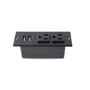 HECHO en VIETNAM Gran oferta Puerto USB dual Tira de alimentación empotrada Negro/Blanco Tiras de alimentación estándar de seguridad de EE. UU. Género - Product Image 1