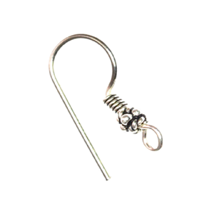 Earwire a rayas de plata de ley, hallazgos de earwire artesanales, hallazgos de pendientes para la fabricación de joyas DIY - Product Image 6