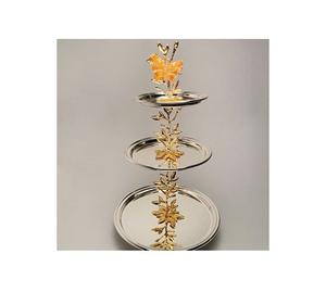 Serveur à dessert en aluminium et acier inoxydable avec serveur à gâteaux et pâtisseries de qualité supérieure à un prix raisonnable - Product Image 1