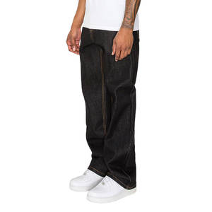 Premium Quality Fashionable <b>Men's</b> Oversized Denim Pant Wholesale Price Best Oversized Denim Pants For <b>Men's</b> - Product Image 3