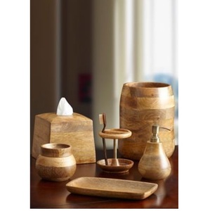 Juegos de accesorios de baño de madera de diseño clásico para decoración, juego de baño de lujo para uso doméstico o hotelero - Product Image 3