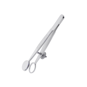 Premium Oval Large Open Upper Plate Fórceps para párpados oftálmicos Fórceps de chalazión de calidad superior Premium Metal Steel - Product Image 2