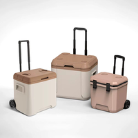 Glacière à roulettes en plastique moderne et personnalisable de 24L, 30L, 50L pour le golf, fabriquée en Chine
