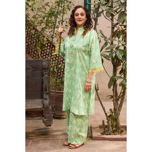 Chemise en coton imprimé à manches trois-quarts SL-62026, haut confortable une pièce - Product Image 6