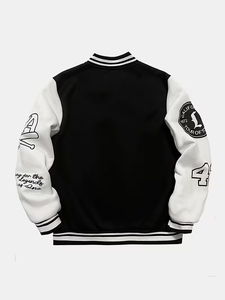 Men's <b>Vintage</b> <b>Varsity</b> <b>Jacket</b> Baseball Coat <b>Jacket</b> Wholesale Price Hot Sale Streetwear with Unique Embroidery Streetstyle <b>Jacket</b> - Product Image 5