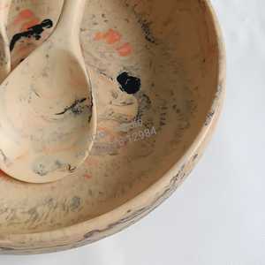 จานสลัดทำจากเรซินลายหินอ่อนหรูหราชามใส่ผลไม้จานสำหรับตกแต่งร้านอาหารและโรงแรม - Product Image 3