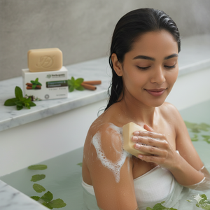 สบู่ผสมเปปเปอร์มินต์และอบเชย สบู่สกัดเย็นเพื่อการใช้งานทุกวันที่สดชื่น - Product Image 2