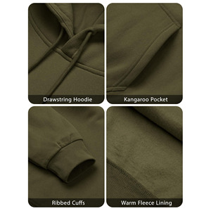 Sweat-shirts à capuche pour hommes de haute qualité avec logo imprimé personnalisé, sweat-shirts lourds personnalisés en coton 100% délavé à l'acide, sweat-shirts pour hommes délavés - Product Image 3
