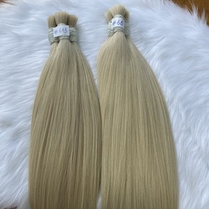 ผมตรงยาวสีบลอนด์แบบดับเบิ้ลดรอนขายส่งจำนวนมาก ผู้จำหน่ายต่อผมแท้เวียดนาม - Product Image 2