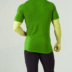 Camiseta de algodón 100% hecha en Pakistán de alta calidad para hombre, tela de punto holgada y cómoda, diseño único con parte superior estampada azul - Product Image 5