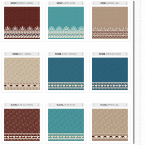 Alfombra de Oración Adiva para Mezquita, Diseño Floral Moderno, Pelo Alto Acolchado, Base de Yute, Estilo Turco Gaziantep, para Sala de Estar, 12 - Product Image 1