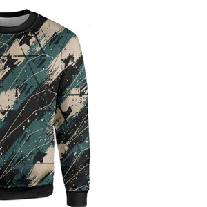 Sudadera Personalizada para Hombre, de Algodón y Felpa, Anti-Pilling, Cuello Redondo, Corte Holgado, Estilo Casual, con Estampado Digital - Product Image 2