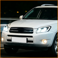 Phare avant complet à LED pour Toyota RAV4 2009-2012, double faisceau, lentille de projecteur, haute luminosité, remplacement Plug and Play