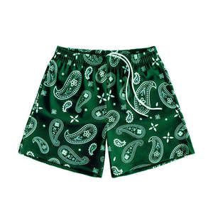 Short de fitness personnalisé plein d'impression numérique étiquette de loisirs Short ample décontracté Short de basket-ball personnalisé en maille de polyester pour hommes - Product Image 4