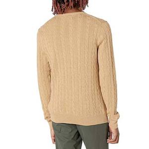 Vêtements pour hommes Chandails en tricot torsadé Chandails col rond à manches longues Vêtements de sport décontractés Chandails d'hiver en laine respirante pour hommes - Product Image 2