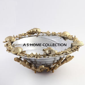 ชามผลไม้โลหะหรูหราสุดสร้างสรรค์ขนมสไตล์นอร์ดิกอลูมิเนียมสำหรับตั้งโต๊ะสำนักงานบ้านชามผลไม้ตกแต่ง - Product Image 4