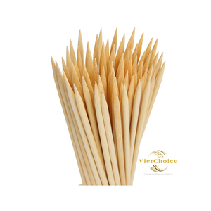 SuperSoldes Brochettes de Barbecue en Bambou Écologiques Style Minimaliste Charbon de Bois 40mm-50cm Résistantes à la Chaleur Haute Qualité Faciles à Nettoyer Saines - Product Image 3