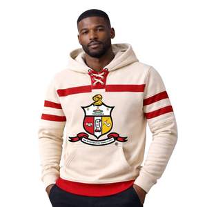 Sweat à capuche Kappa Alpha Psi Kream Hockey, taille réelle, polaire épais, capuche, logos brodés, vêtements grecs de qualité supérieure - Product Image 1