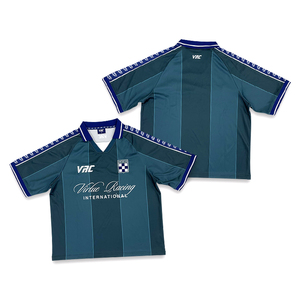 Jersey de fútbol Retro de equipo juvenil personalizado de alta calidad Jersey de fútbol de retazos con técnica de corte automatizado de servicio OEM - Product Image 1