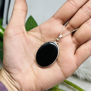 Pendentif en cristal de pierre de soleil dorée pierre naturelle beau pendentif pendentif en argent sterling 925 - Product Image 1