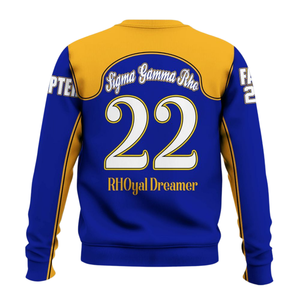 Sweat-shirt de sororité Sigma Gamma Rho bleu et or 1922, col rond, vêtements grecs, polaire premium, pull pour femme, tenue d'hiver, cadeau - Product Image 2