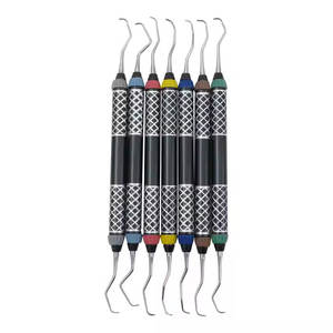 Juego de curetas dentales Gracey, instrumentos quirúrgicos dentales periodontales de 7 piezas - Product Image 4