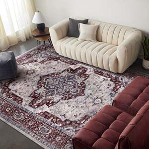 Netline Home RW1008 Beige Traditional Machine Made Washable <b>Rug</b> - Product Image 5