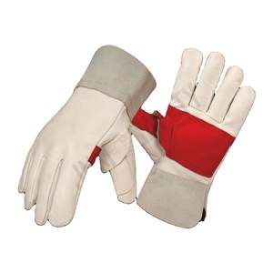 Gants de sécurité robustes pour monteurs canadiens, en cuir de vachette pleine fleur et croûte, doux et confortables pour le travail - Product Image 3