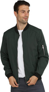 Blouson aviateur en toile durable avec col montant – Couche extérieure confortable pour le travail et les voyages en extérieur - Product Image 2