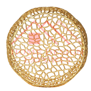 Mesa central decorativa de metal con acabado dorado para el hogar, muebles decorativos con tapa de mármol para sala de estar - Product Image 6