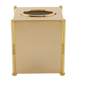 Centre de table design fait main, boîte de rangement en papier pour serviettes, boîte à mouchoirs en métal plaqué argent brillant - Product Image 3