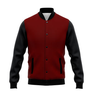 Chaqueta bomber de invierno estilo universitario con logotipo personalizado - Product Image 1